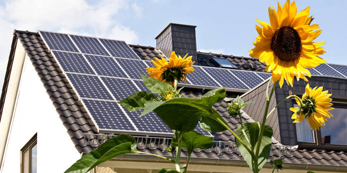 Solaranlage privates Einfamilienhaus